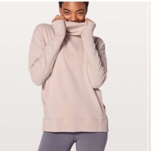 Lululemon Stress Less Funnel Neck Top Sz 6